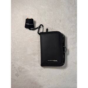 Nintendo DS Switch N Carry Black Travel Case Zip Storage Pouch with Carabiner